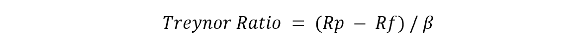 Treynor Ratio Treynor Ratio