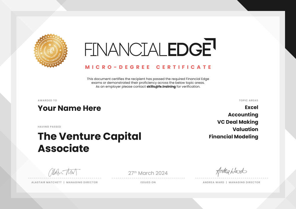 best venture capital course