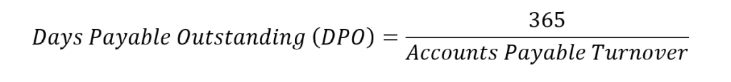 Days Payable Outstanding (DPO) Days Payable Outstanding (DPO)