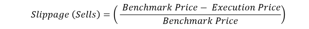 Slippage Sells Slippage Sells